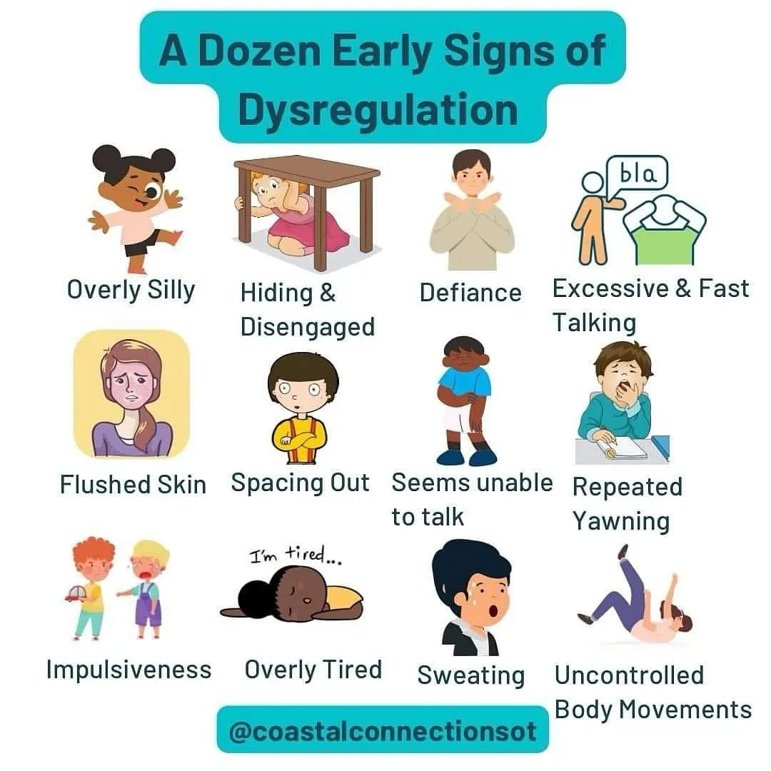 🌟These sometimes subtle early signs of dysregulation can be easily missed.  Often they can be misinterpreted as a child &ldquo;acting out&rdquo; (especially by people other than you), when in fact it&rsquo;s their nervous system heading into a fight