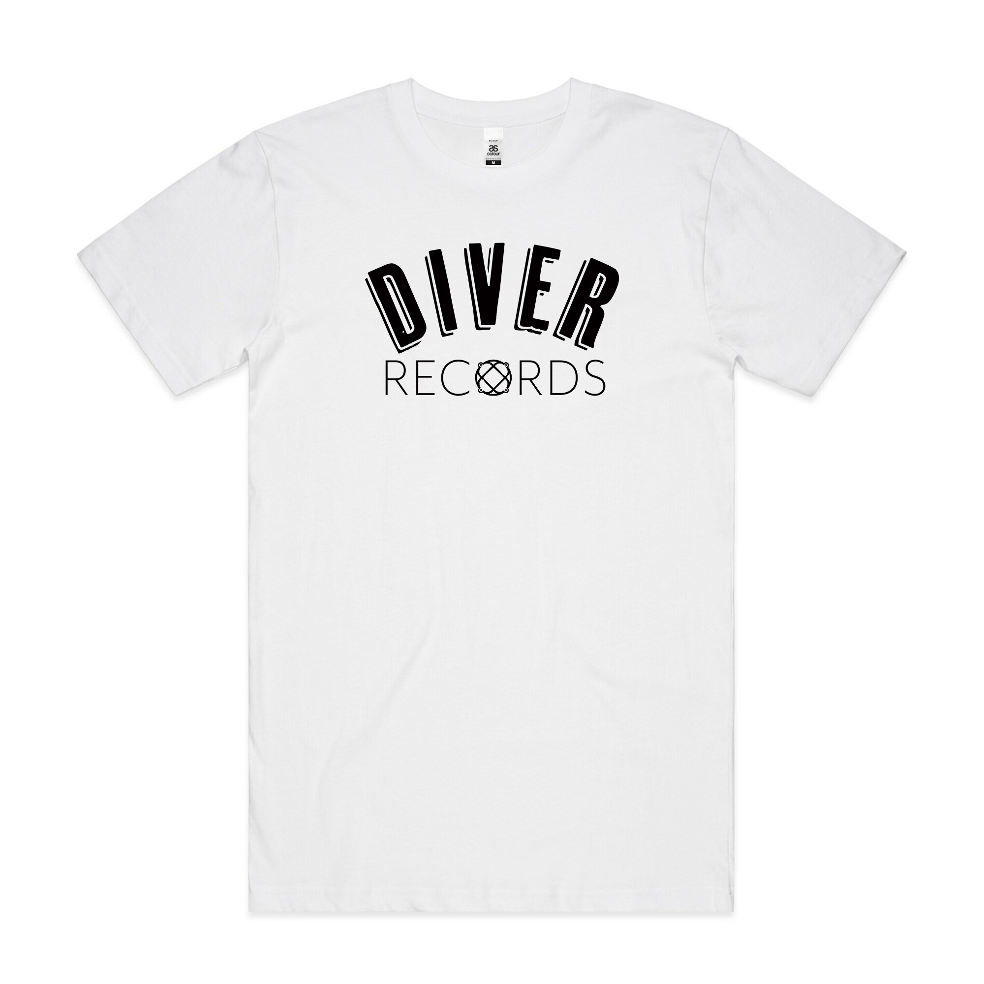 Diver Records T-shirt (white w/ logo)