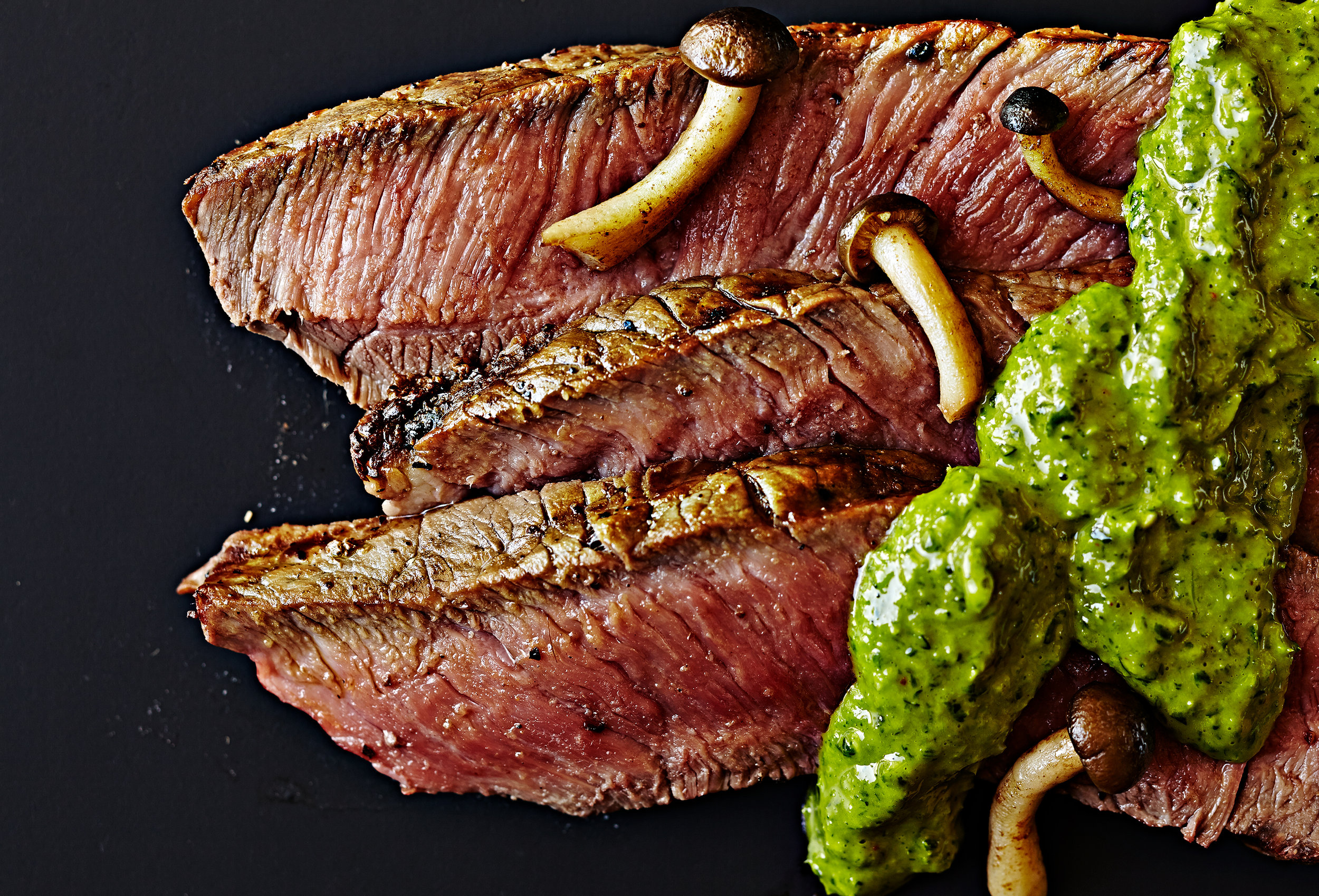 Steak Slices / Crystal Cartier - Cookbook Food Photographer Los Angeles