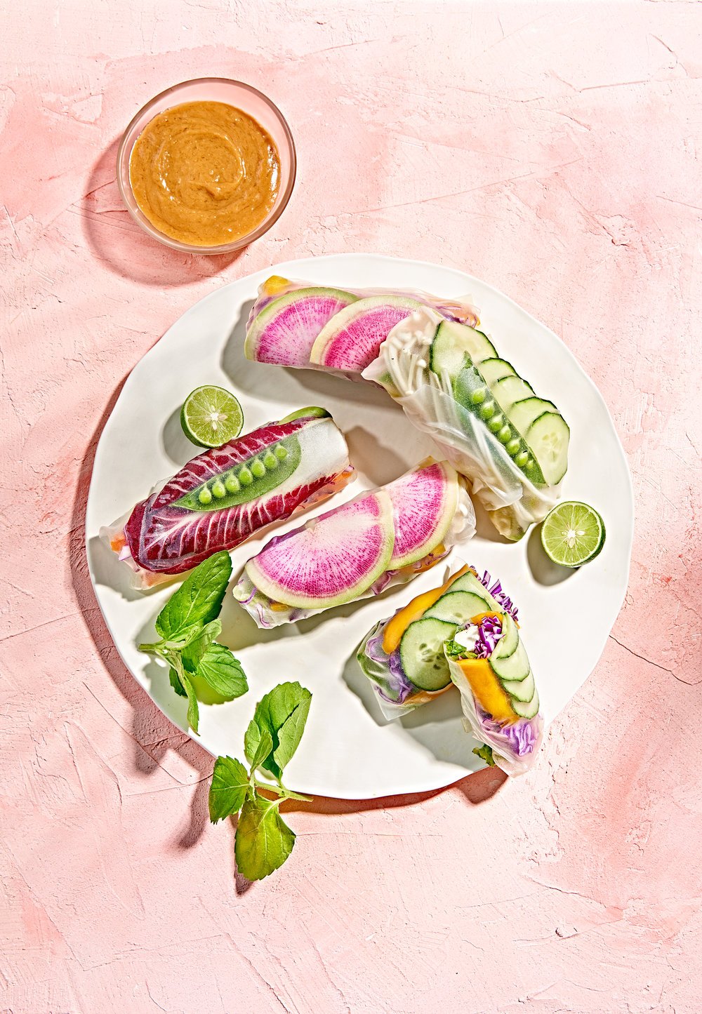 Vegan Spring Rolls / Crystal Cartier - Food Photographer Los Angeles