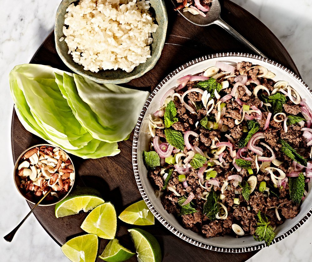 Thai Beef Larb / Crystal Cartier - Food Photographer Los Angeles