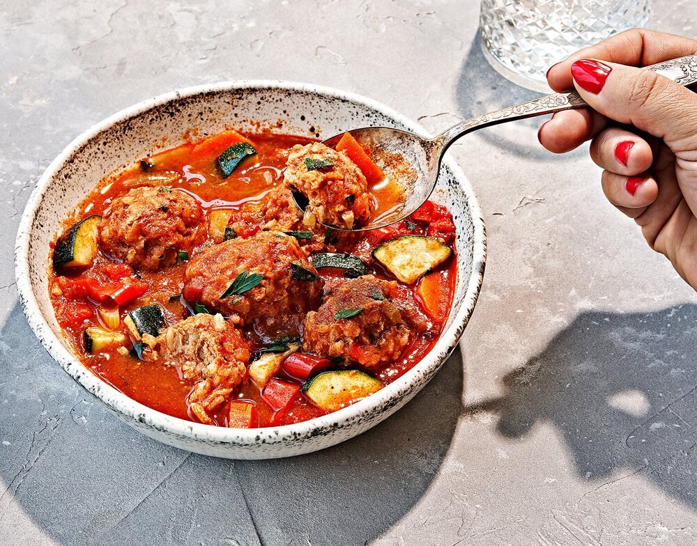 Albondigas Soup / Crystal Cartier - Food Photographer Los Angeles