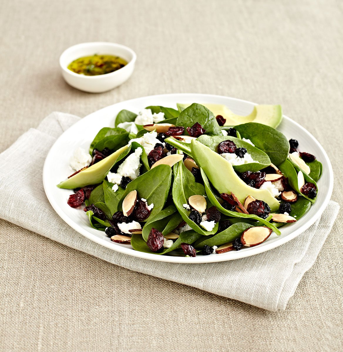 Simple Spinach Salad / Crystal Cartier - Cookbook Food Photographer Los Angeles