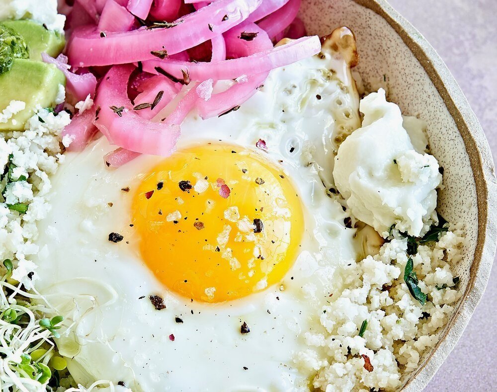 Cauliflower Breakfast Bowl / Crystal Cartier - Food Photographer Los Angeles