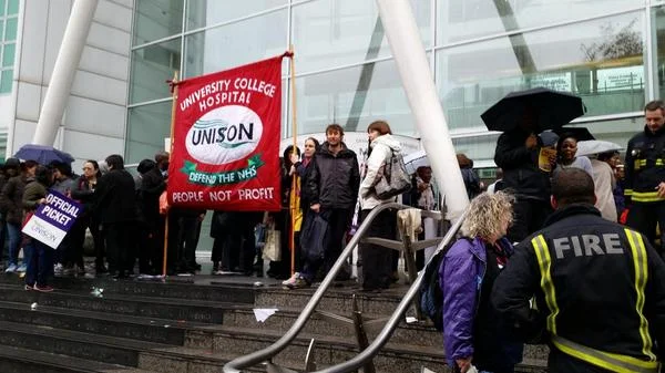 NHS Strike Go On A Four-Hour Strike