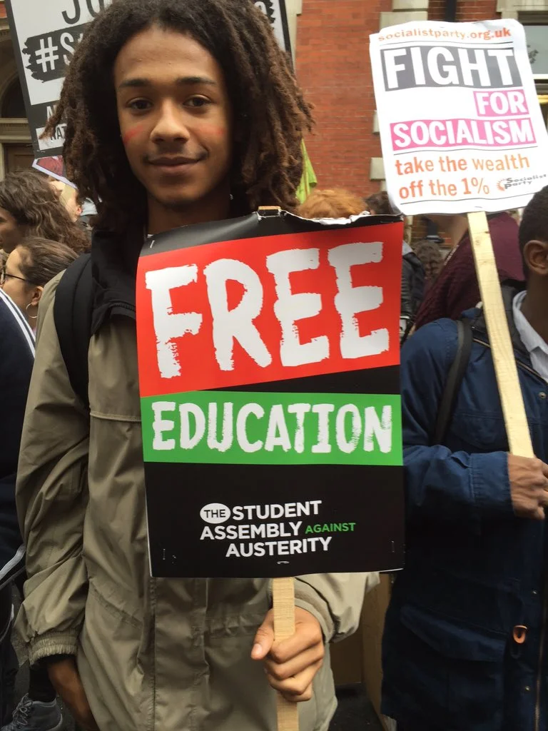 Student Demonstrators Clash With Police At Today's #GrantsNotDebt Rally