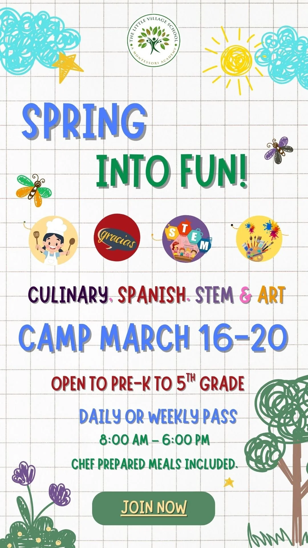 SPRING BREAK CAMP MARCH 16-20TH