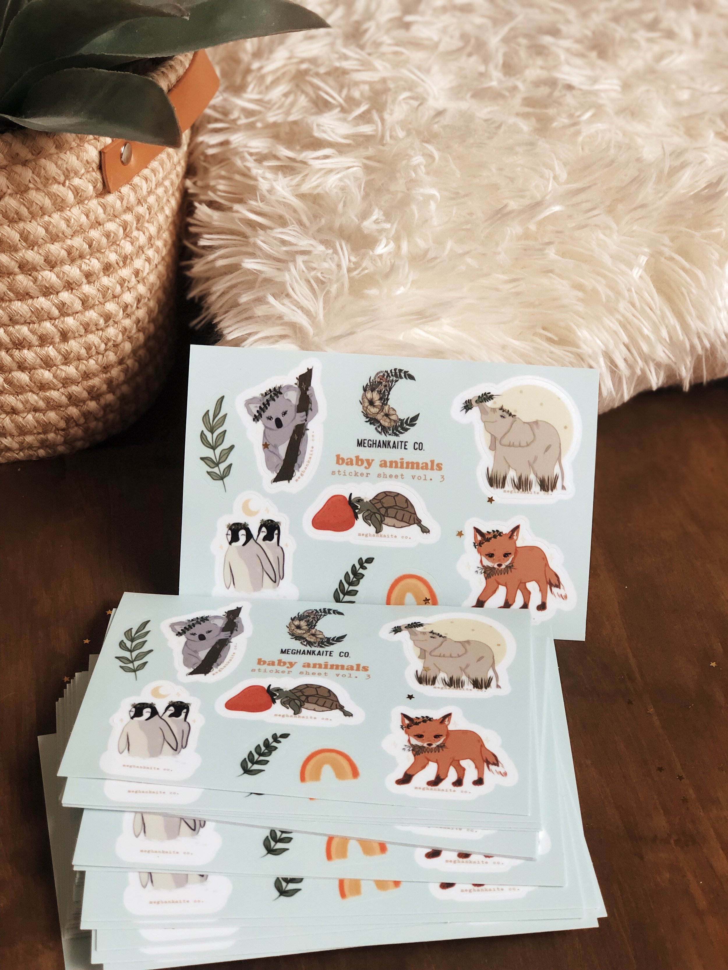 Baby Animals Sticker Sheet