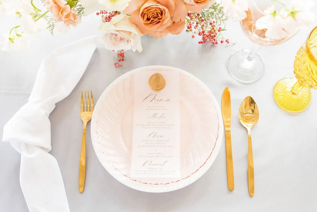 Are wedding menus necessary? — LETTERING BY GRG