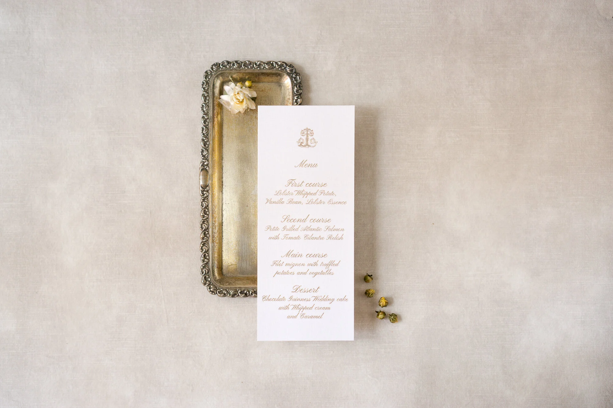 Wedding Menus — LETTERING BY GRG