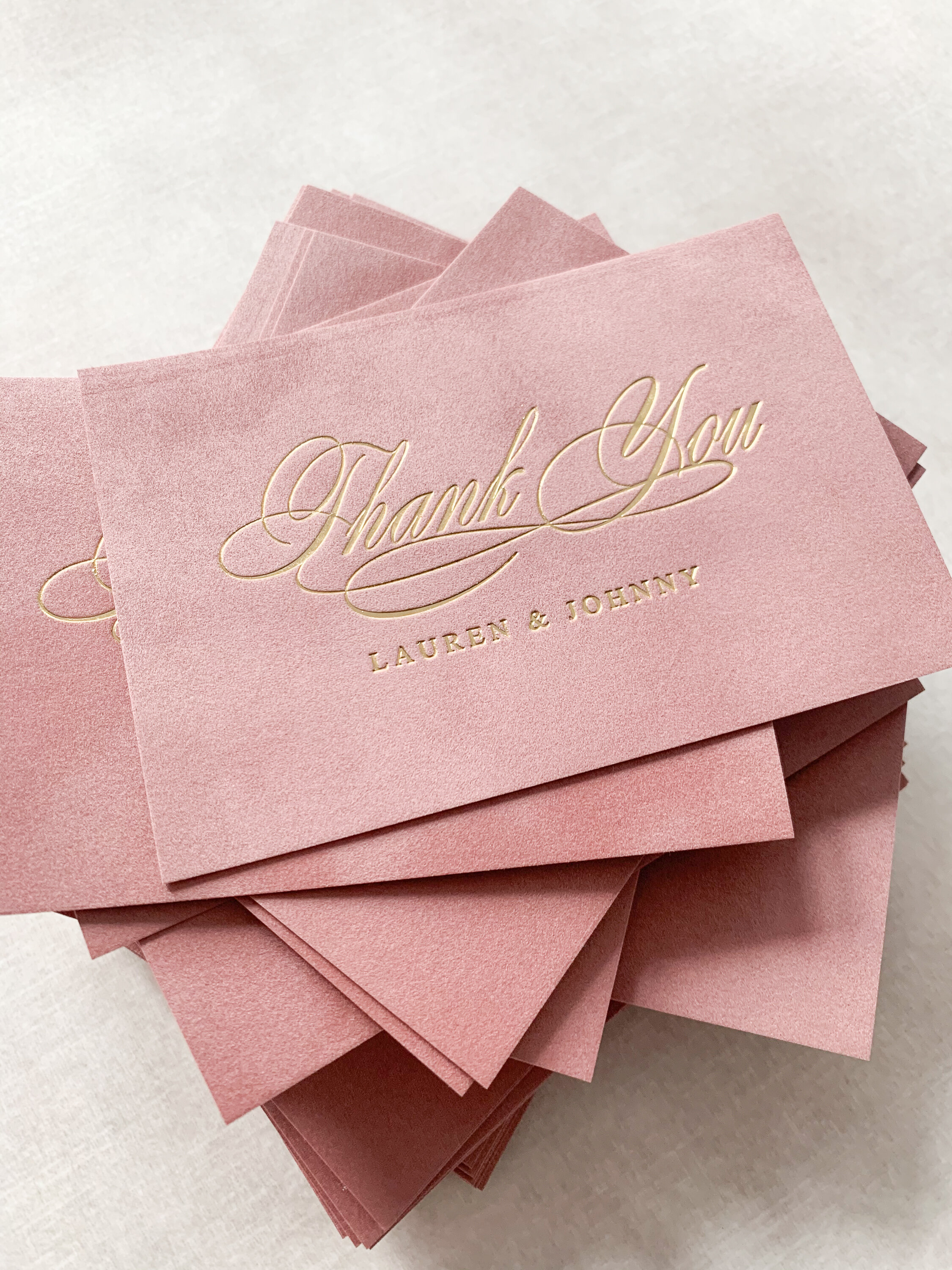 Luxury Thank You Cards - Velvet — LETTERING BY GRG