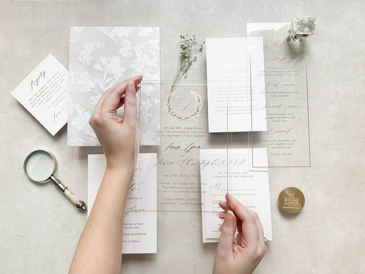 Wedding Envelope Liners — LETTERING BY GRG