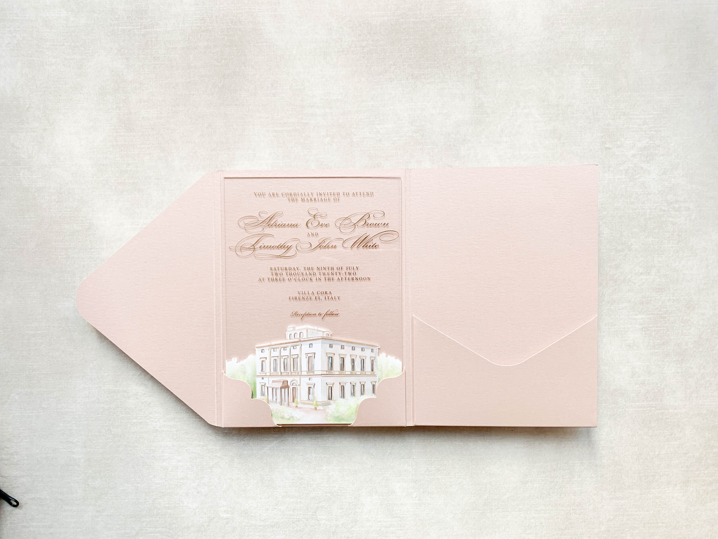 Pocket invitation envelopes — LETTERING BY GRG