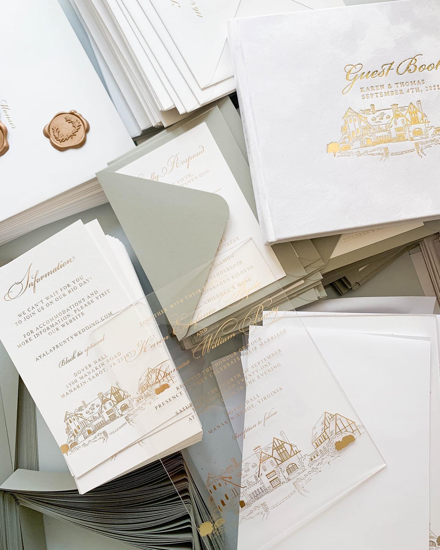 We absolutely adore how this stationery suite turned out.⁣
It's for one of our amazing couples who are getting married at the gorgeous @doverhallestate. They were delighted that we could make their Stationery dreams come to life! ⁣
⁣
Wedding Statione