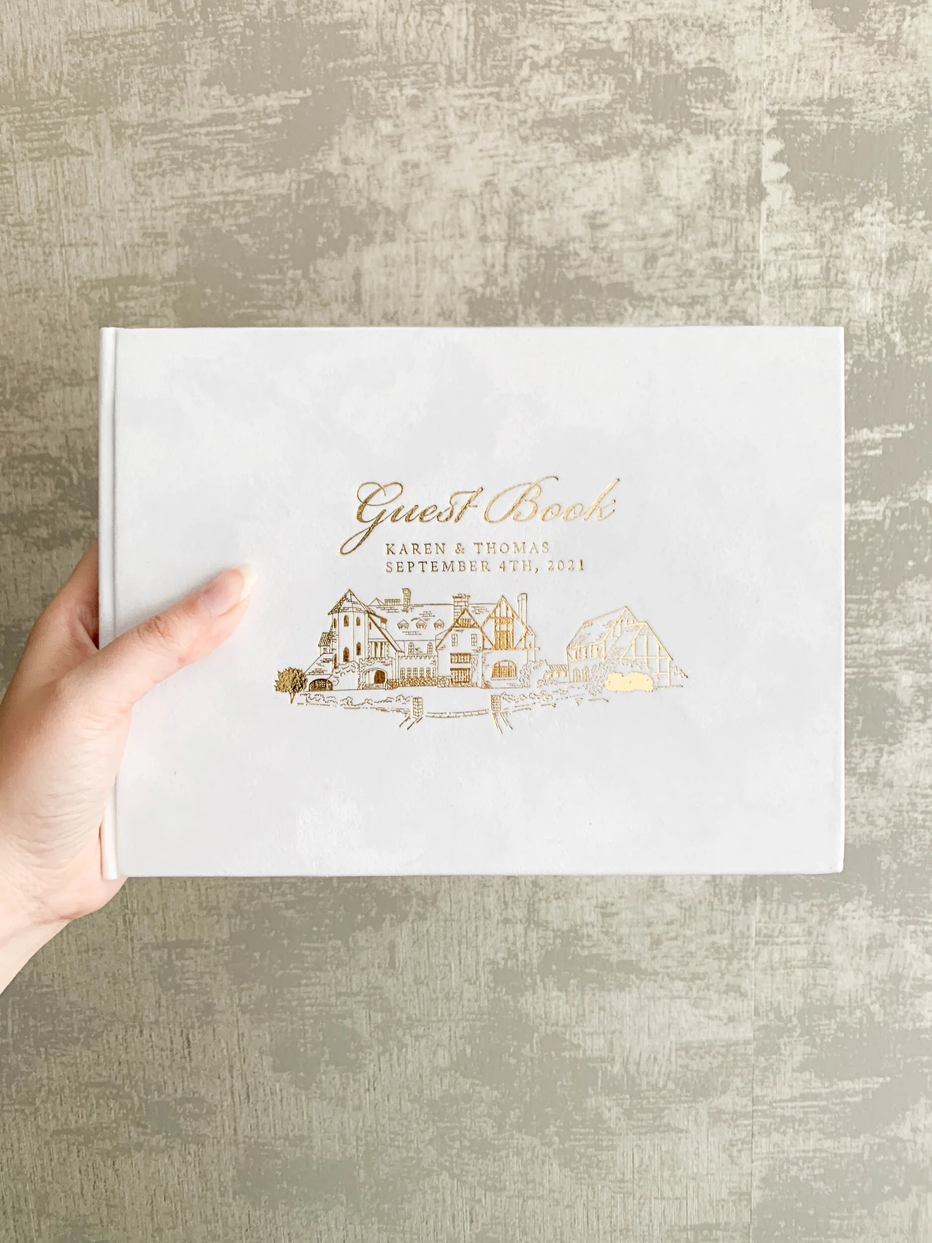 Wedding Guest Book Template Wedding Guest Book, Gold Foil & Gilded