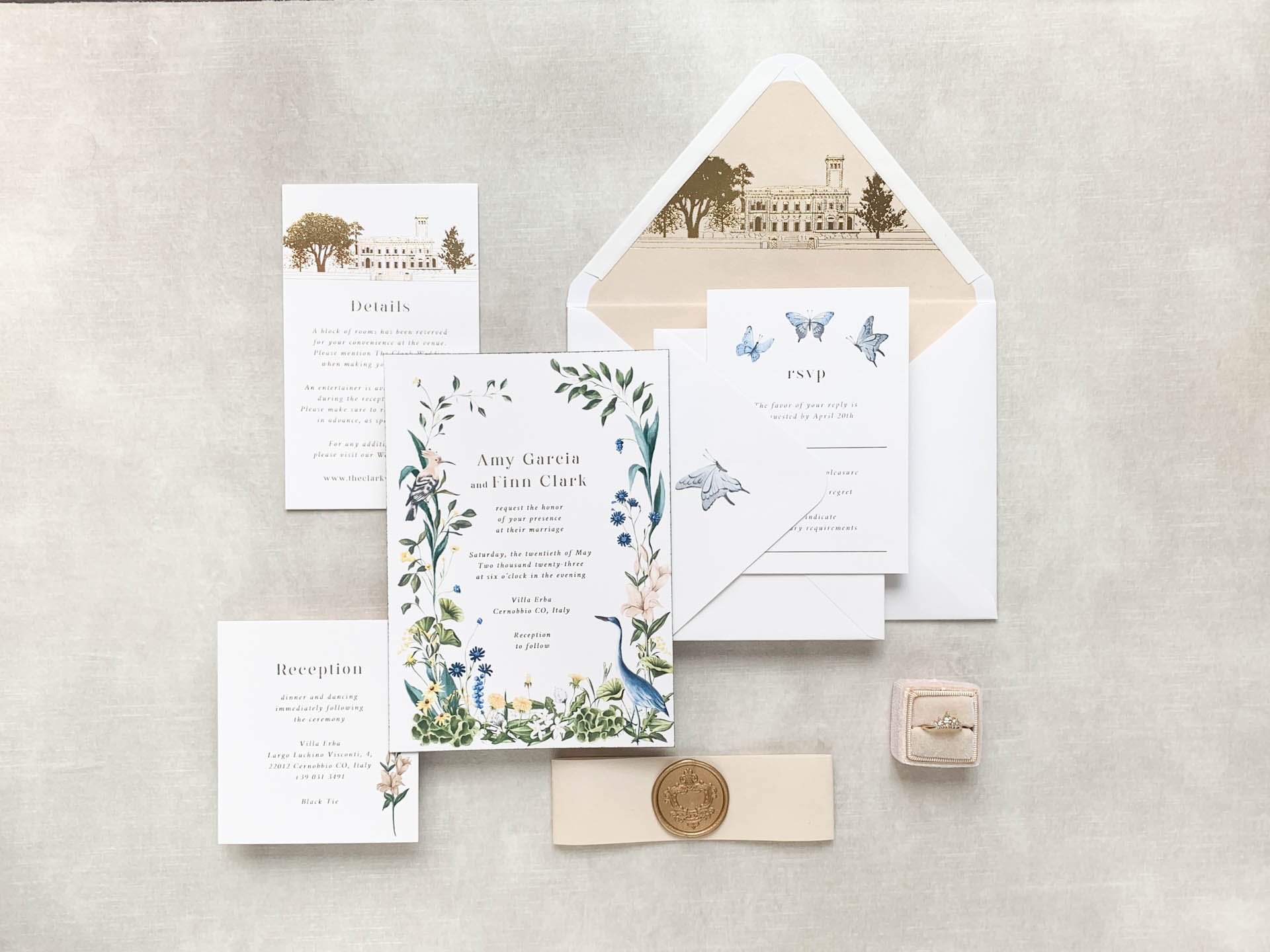 Acrylic wedding invitations — LETTERING BY GRG