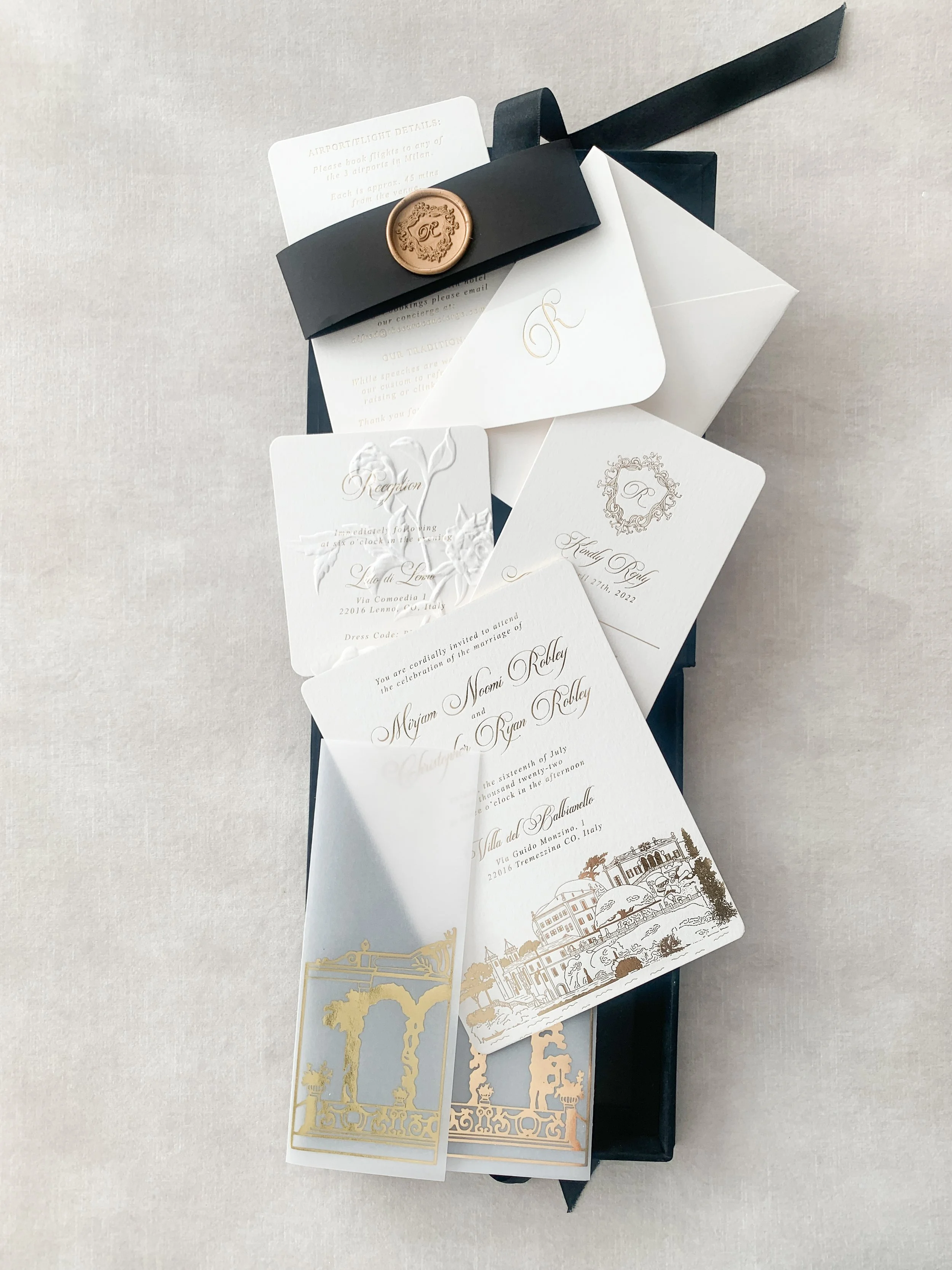Wedding Invitation Boxes — LETTERING BY GRG