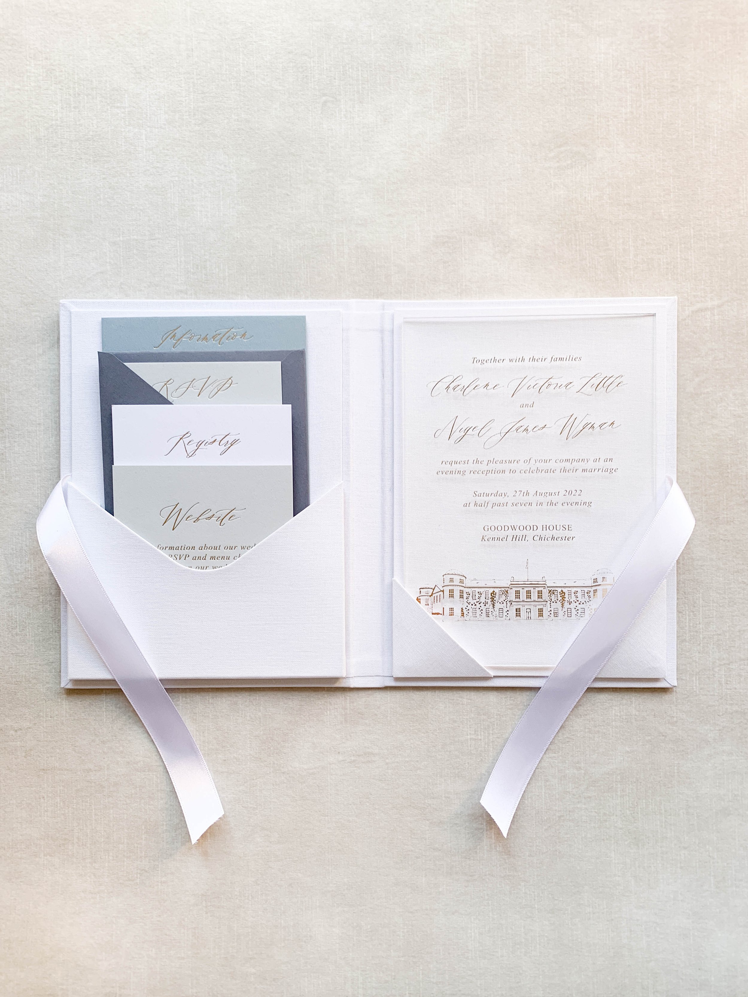 Fine linen wedding invitation envelopes - Weddings