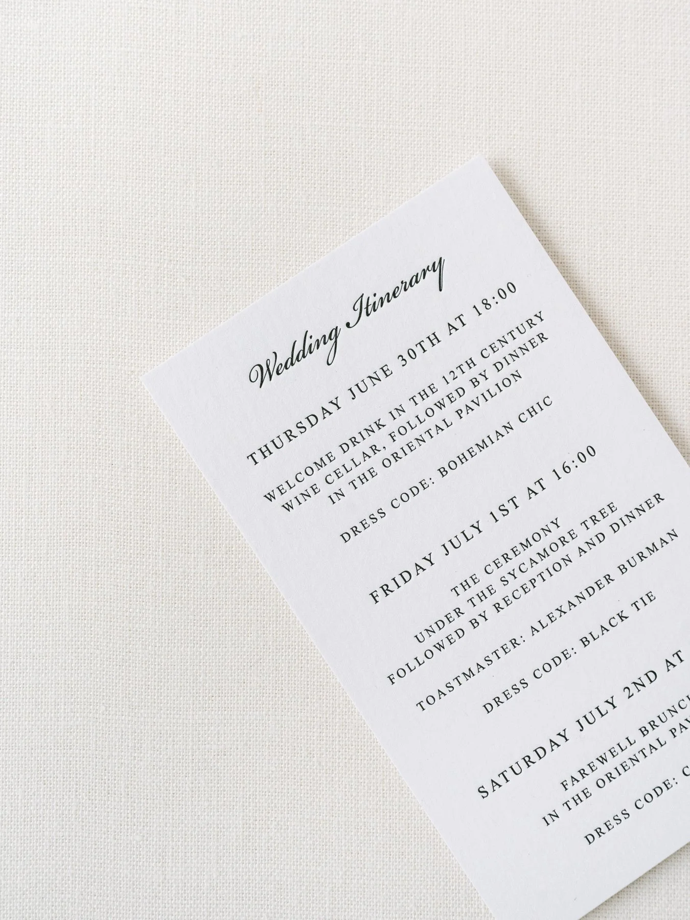 Itinerary Card For Wedding LETTERING BY GRG itinerary-card-for-wedding-lettering-by-grg