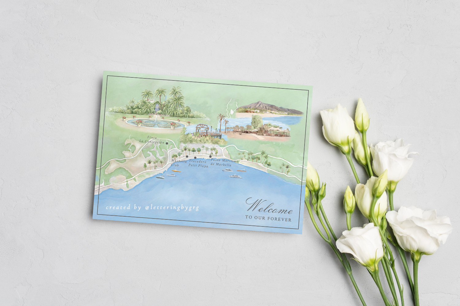 Marbella wedding map