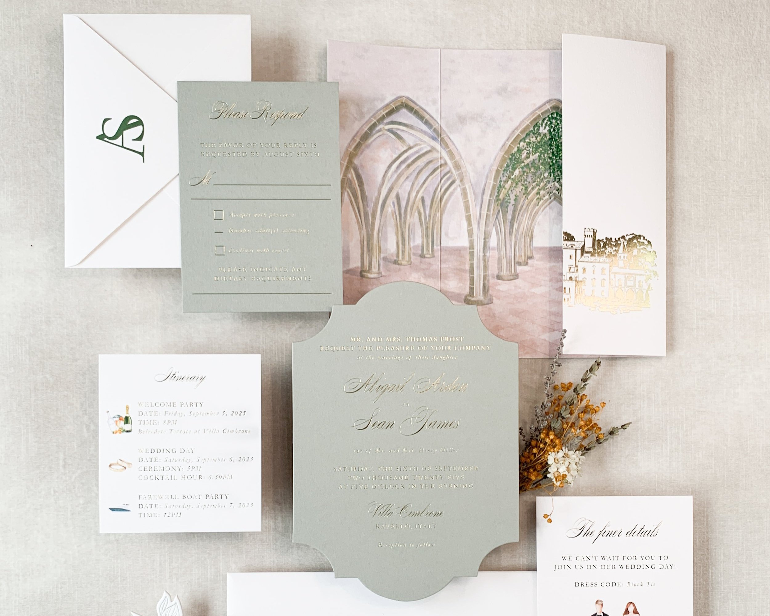 Villa Cimbrone Card Stock