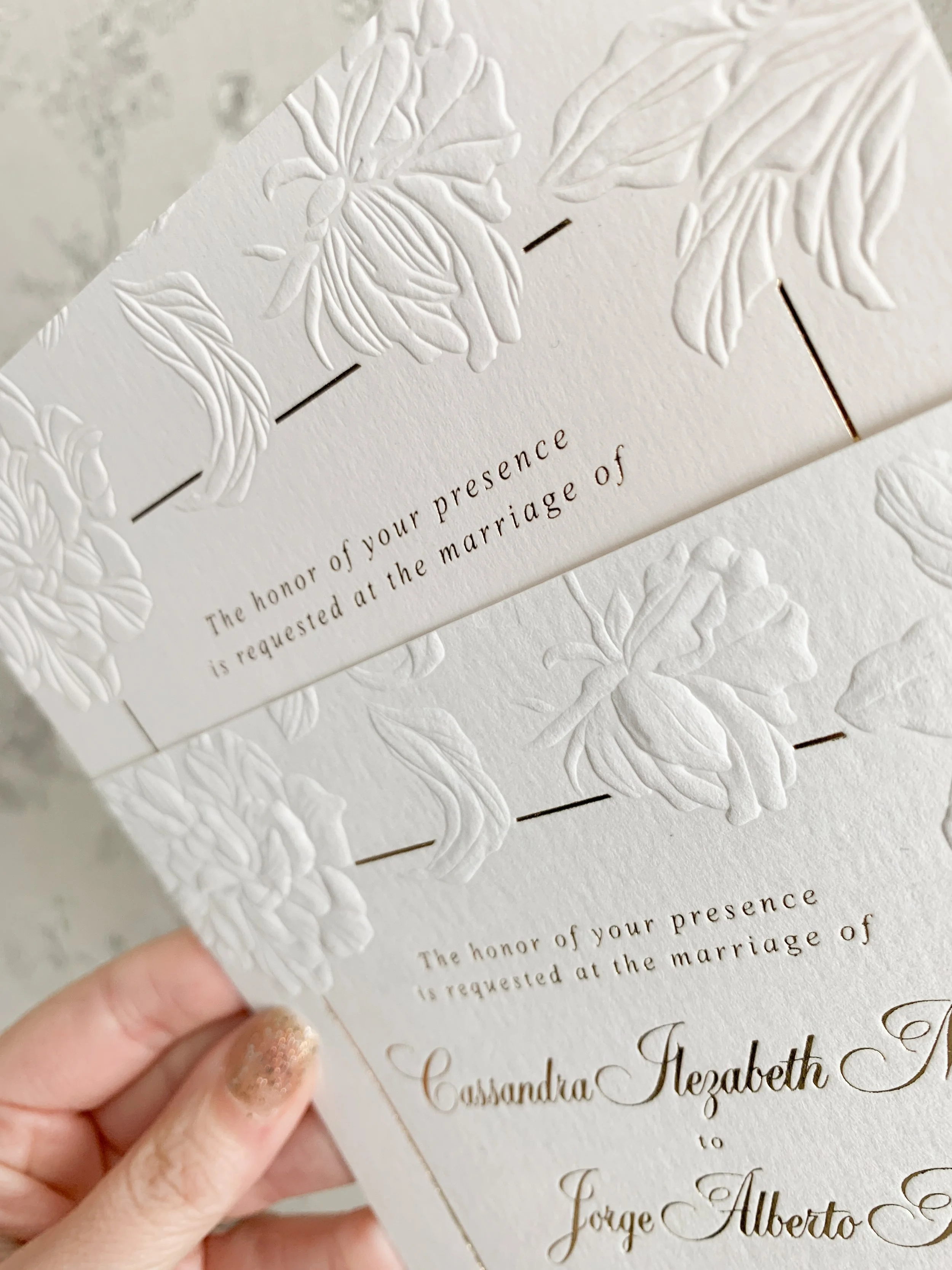 Sculpted Embossing — LETTERING BY GRG