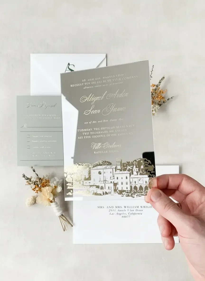 Mirror Acrylic Wedding invitations (2).webp