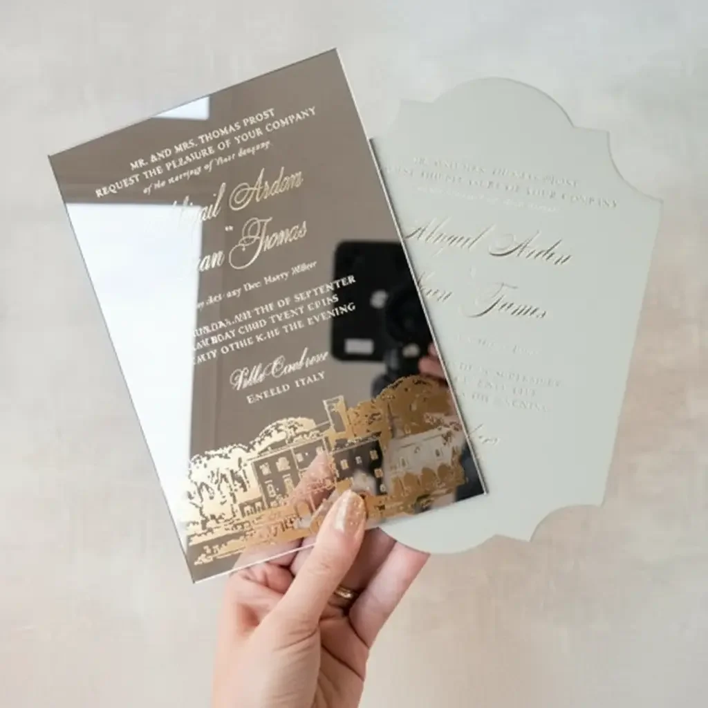 Mirror Acrylic Wedding invitations (4).webp