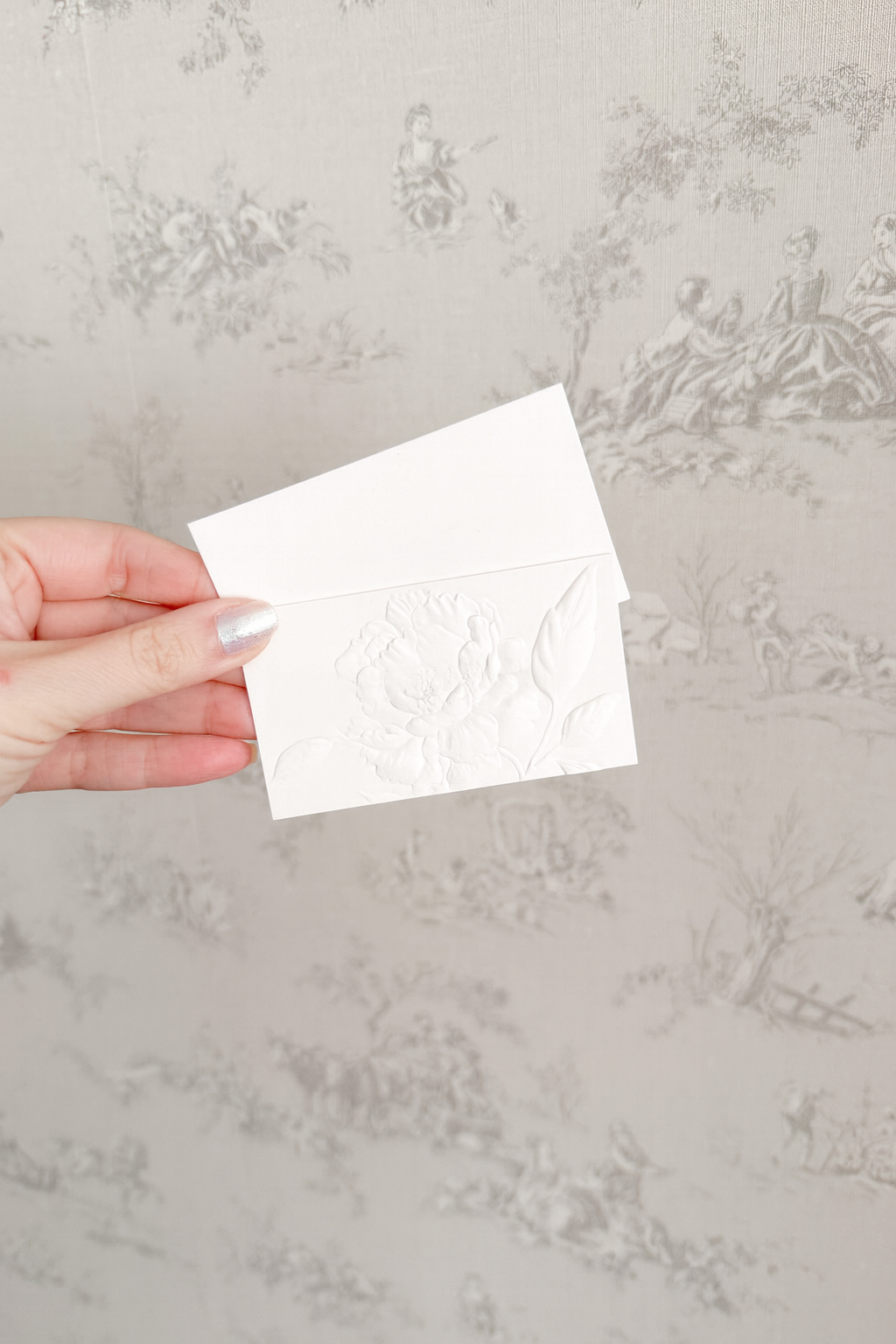 Custom Sculpted Embossed Business cards — LETTERING BY GRG