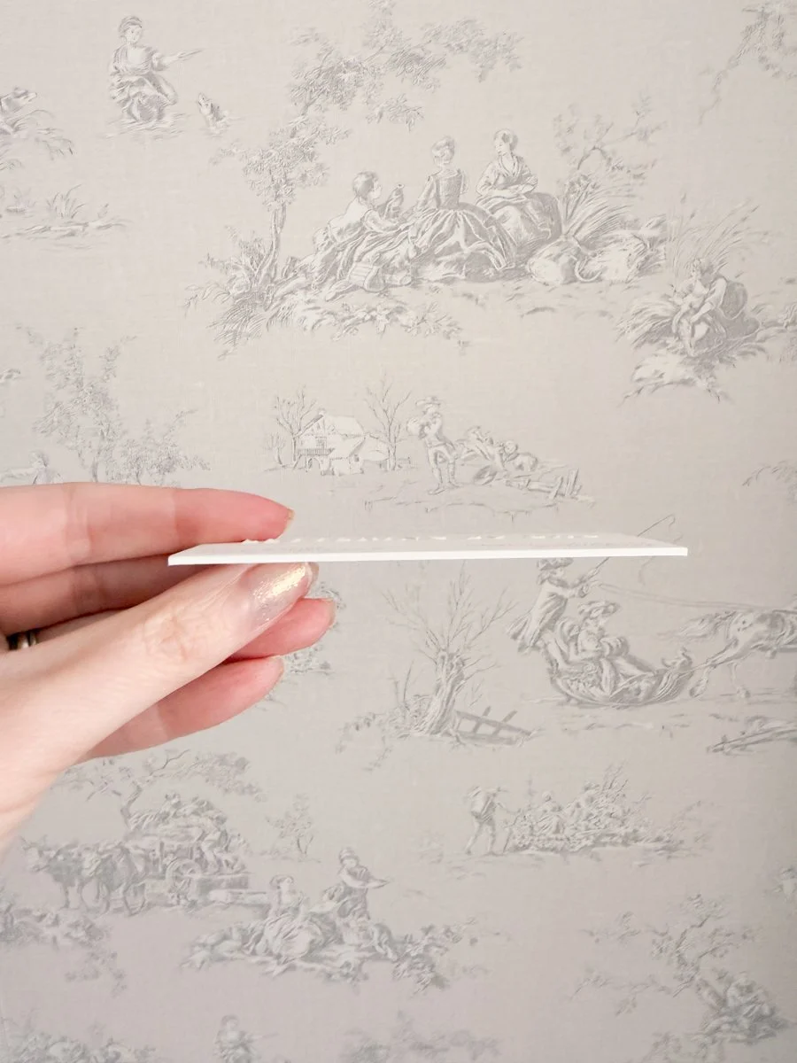 embossed business cards — LETTERING BY GRG