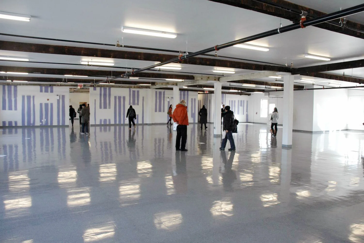 Artist studios during renovation