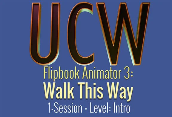 UCW Flipbook Animator 3: Walk This Way for adults 18+. The 3rd installment of our exciting introduction to animation series of classes, only at Upchuckle Education in Barrie, ON