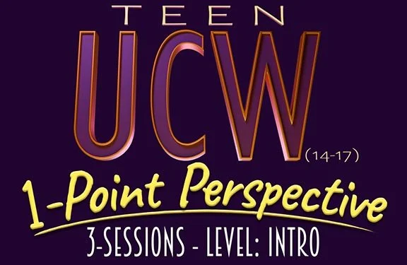 Learn the important foundations of 1-point perspective at Teen UCW: 1-Point Perspective. For ages 14-17, only at Upchuckle Education in Barrie, ON