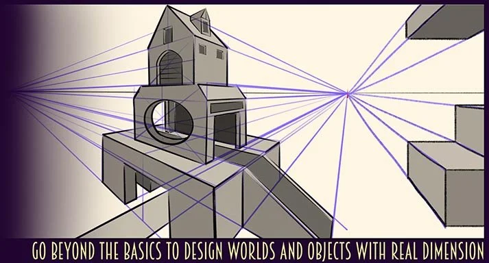 Go beyond the basics to design worlds and objects with real dimension at Teen UCW: 2-Point Perspective. Art classes, programs and workshops for Teens 14-17. Only at Upchuckle Education, in Barrie, ON