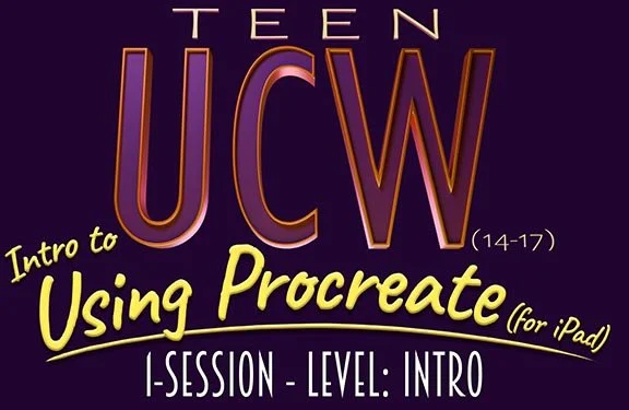 Let's explore how to use the most powerful iPad app for digital art on the go, Procreate! This UCW for Teens (14-17) will teach students how to navigate the interface and share helpful tricks in this powerful app. Only at Upchuckle Education Barrie