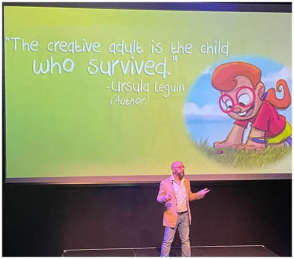 Upchuckle Education Founder and Director, Brad Ferguson who is also your Upchuckle Creative Workshops (UCW) Instructor in Barrie, ON