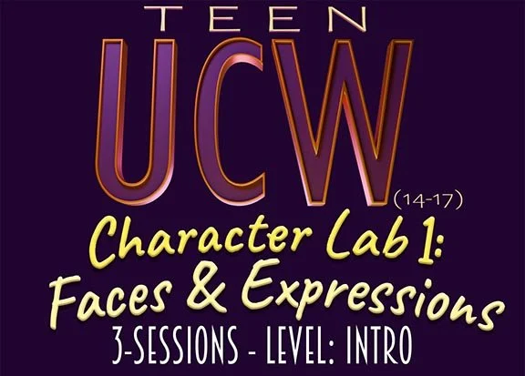 In this 3-part Character Lab Workshop Series, Teens 14-17 will focus on drawing and designing expressive and appealing faces with structure. Only at Upchuckle Education in Barrie, ON