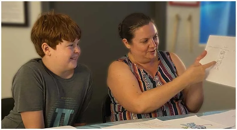 Upchuckle Education's Family Art Lessons in Barrie, On provides fun & unique bonding experiences for families to create togeher.