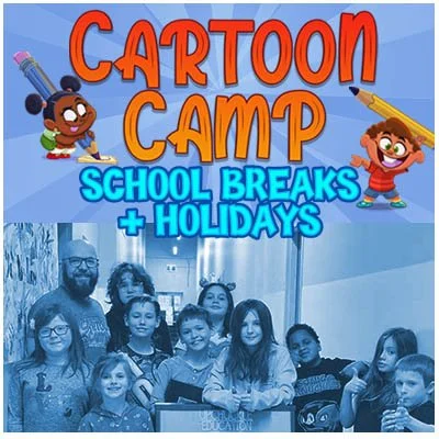Join us for Cartoon Camp during P.A. Days, March Break and Holidays! Only at Upchuckle Education in Barrie, ON