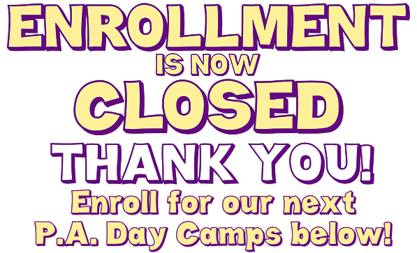 Enrollment for this Cartoon Camp is now closed. Thank you! Check out our many other Cartoon Camps, workshops, art classes & events that are open. Only at Upchuckle Education in Barrie, ON