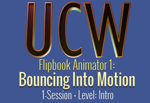 Learn how to animate flipbooks at Upchuckle Creative Worksops (UCW) for adults 18+ in Barrie, ON