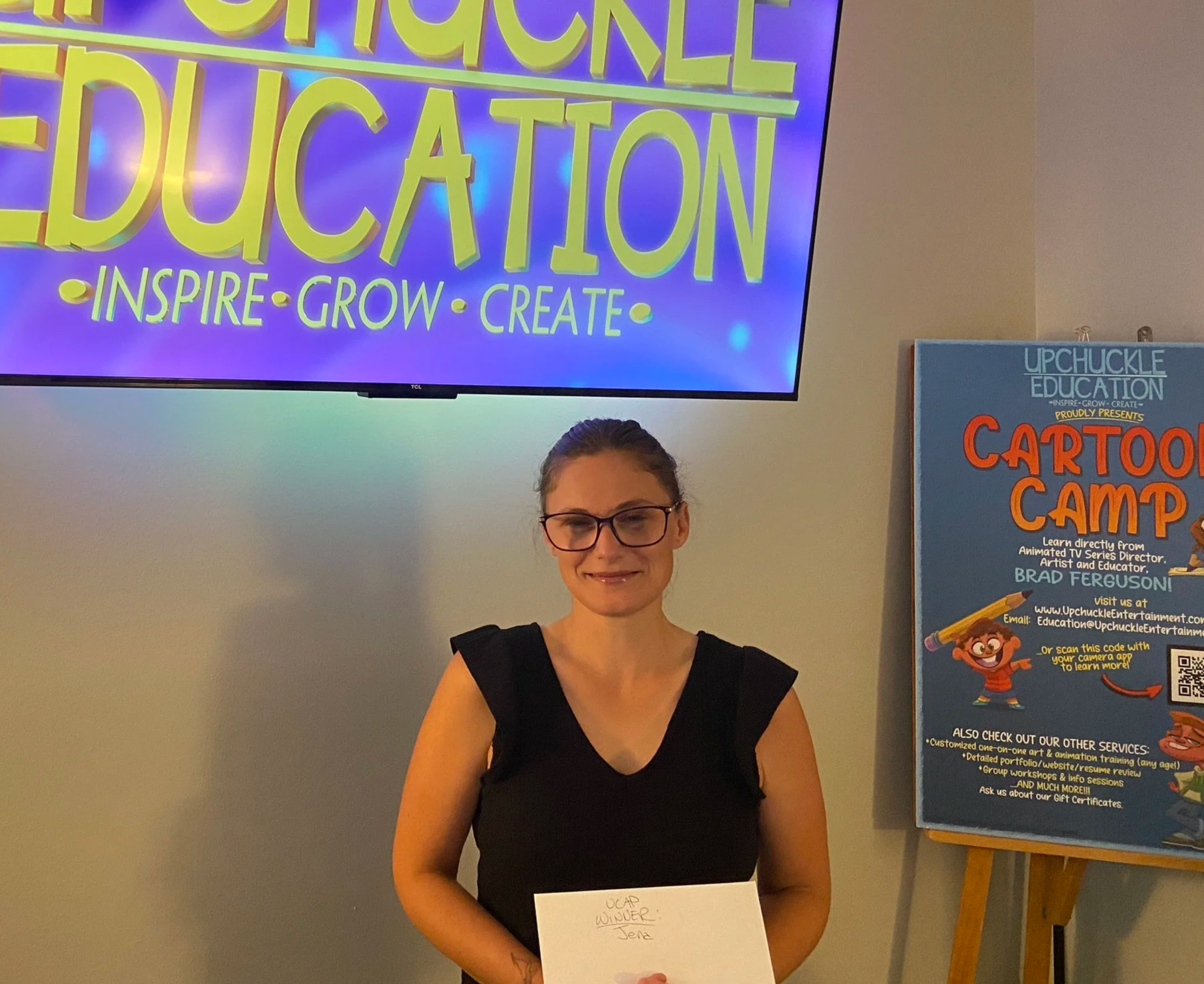 Congratulations to Jena who won the Upchuckle Client Appreciation Draw who won a gift card to the Farmhouse Restaurant in Barrie, ON!