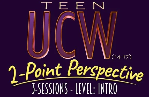 Expand on the foundations of 1-point perspective and add more depth & realism to your work at Teen UCW: 2-Point Perspective. For ages 14-17, only at Upchuckle Education in Barrie, ON