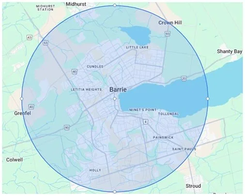 Upchuckle Education Mobile Lessons serve a 7kms service area around our location. Additional travel fees apply outside of this radius.