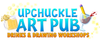 Upchuckle Art Pub Drinks 7 Drawing Workshops. Learn to draw while enjoying a drink (or 2) with friends. These relaxed & fun workshops are no-pressure and no experience necessary--only a willingness to try! Only from Upchuckle Education in Barrie, ON.