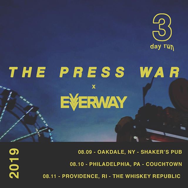 Stoked to play some shows this summer with our friends in @thepresswar! Come out and party!