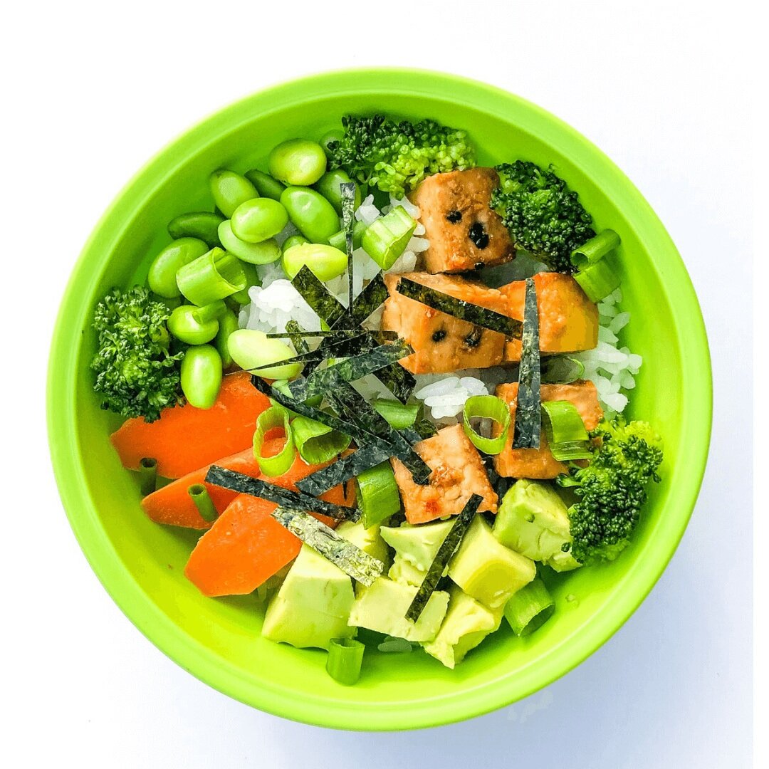 Vegan Sushi Bowl Meal Prep - Sweet Peas and Saffron