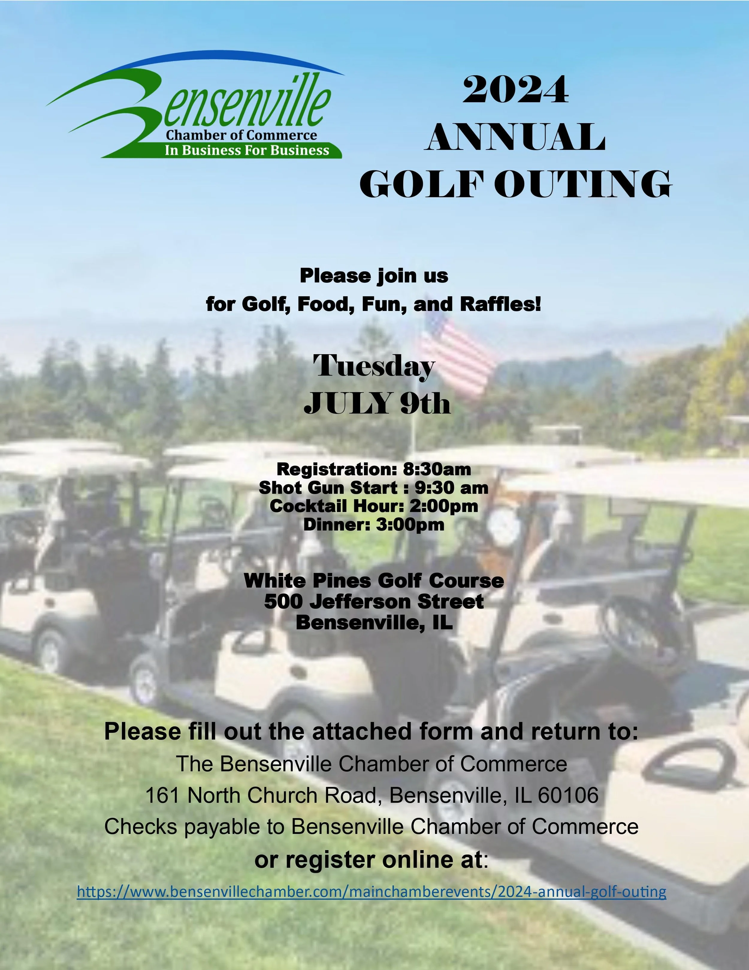2024 Annual Golf Outing —The Bensenville Chamber of Commerce