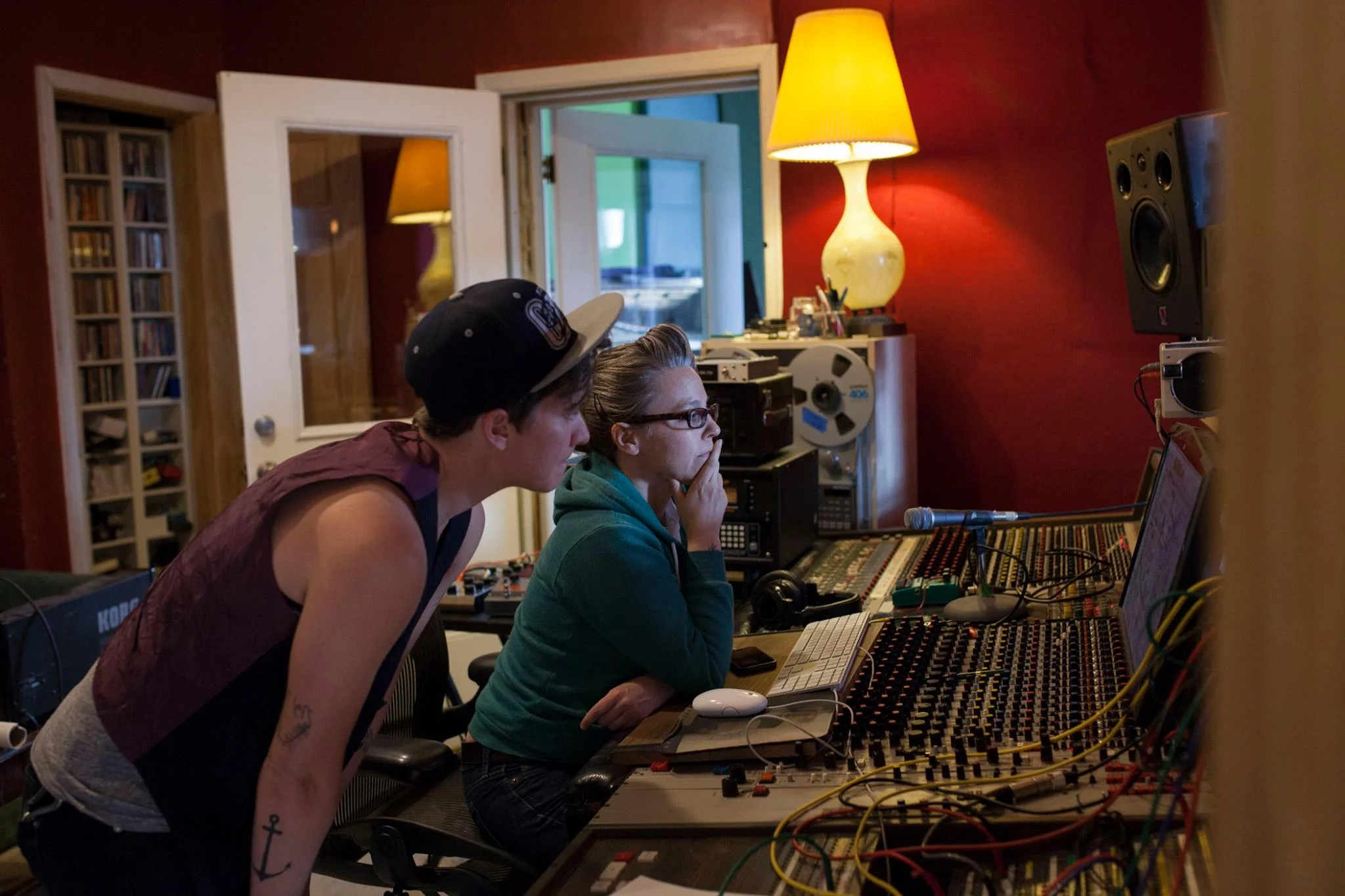 Erin at Miner Street Studios with Heart Harbor photo by Jessica Kourkounis