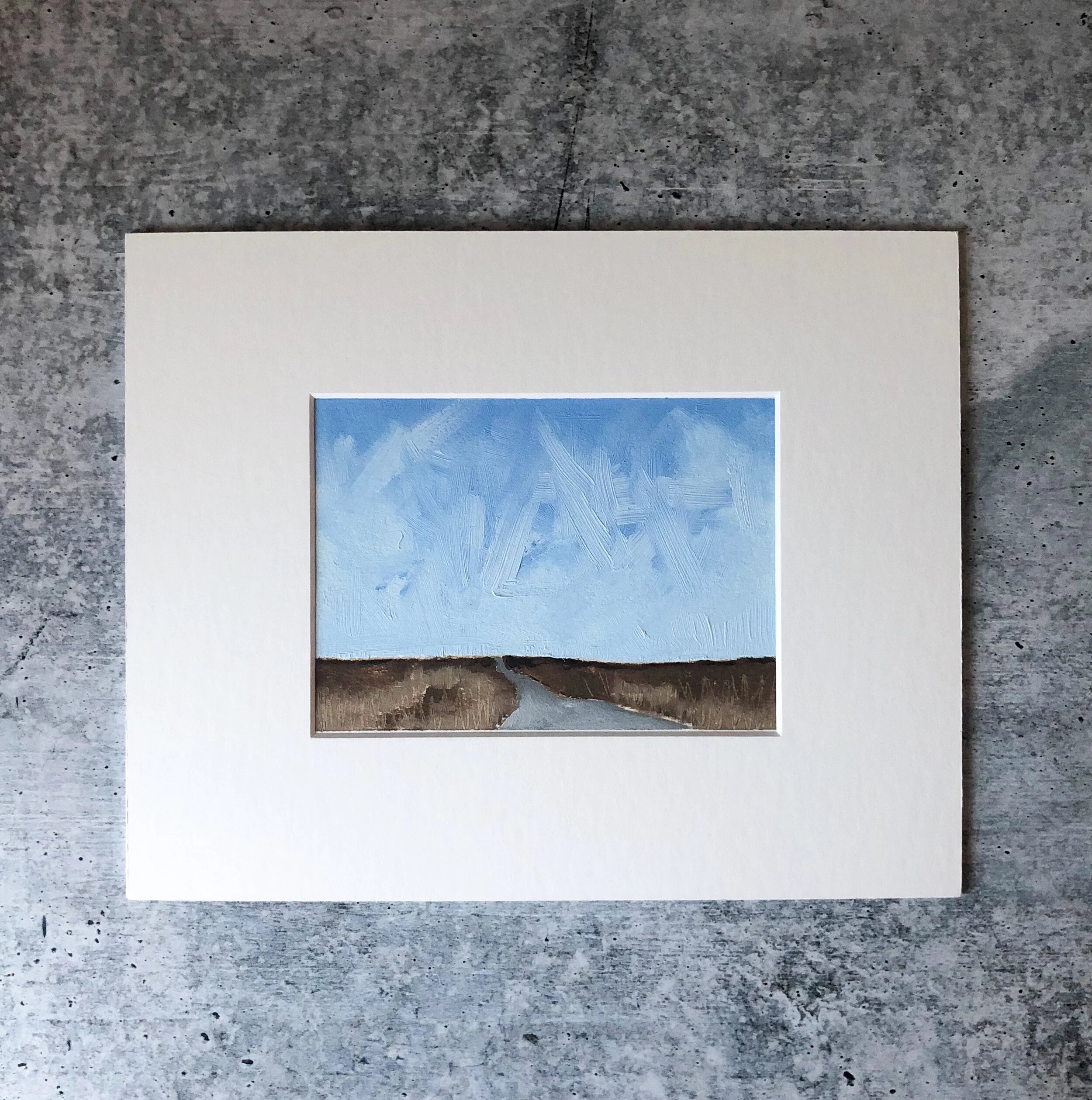 Small Sky Study 1 Matted.jpeg